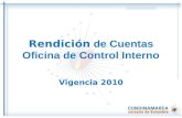 Rendición de Cuentas Oficina de Control Interno Vigencia 2010.