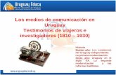 Historia Quinto año: Los comienzos del Uruguay independiente. La primera modernización Sexto año: Uruguay en el siglo XX. La segunda modernización y las.