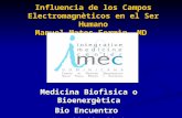 Influencia de los Campos Electromagnèticos en el Ser Humano Manuel Matos Fermìn, MD Medicina Biofìsica o Bioenergètica Bio Encuentro May 22-23, 2010.