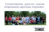 Conocimientos para los nuevos empresarios agrícolas migrantes María Josefa Santos.