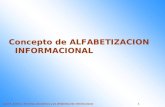 José A. Gómez. Servicios educativos y de alfabetización informacional 1 Concepto de ALFABETIZACION INFORMACIONAL.