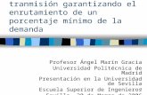 1 Diseño robusto de redes de tranmisión garantizando el enrutamiento de un porcentaje mínimo de la demanda Profesor Ángel Marín Gracia Universidad Politécnica.