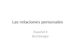 Las relaciones personales Español 4 Buchberger. adorar Yo adoro a mi perrita.