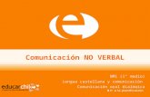 Comunicación NO VERBAL NM1 (1° medio) Lengua castellana y comunicación Comunicación oral dialógica.