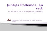 La potencia de la inteligencia colectiva Propuesta de web presentada por Javier Hernández Padilla.