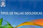 TIPOS DE FALLAS GEOLOGICAS PROFESOR: ÁLVARO BUSTAMANTE.