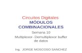Circuitos Digitales MÓDULOS COMBINACIONALES Semana 10 Multiplexor- Demultiplexor buffer de datos Ing. JORGE MOSCOSO SANCHEZ.