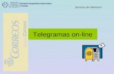 Servicio de Admisión Telegramas on-line. Servicio de Admisión - CHUAC Desde la página web de Correos ( ) se pueden enviar telegramas,