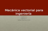 Mecánica vectorial para ingeniería Capítulo 1 Capítulo 2 Rafael Martínez Ortiz.