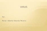 Por: Ronal Alberto Taborda Moreno.  Un virus informático es un malware que tiene por objeto alterar el normal funcionamiento de la computadora, sin el.