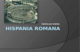 Hecho por Andrés. Índice  Conquista romana  Organización de Hispania  Sociedad hispanorromana  Romanización  Arte romano  Casas  Conclusión  Video.