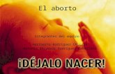 El aborto Integrantes del equipo: -Heriberto Rodríguez Chicará -Antonio de Jesús Rodríguez Caballero.