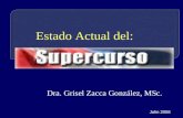 Estado Actual del: Dra. Grisel Zacca González, MSc. Julio 2008.