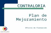 CONTRALORIA Plan de Mejoramiento Oficina de Planeación.