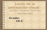 Leyes de la percepción visual Julieth Andrea Gómez Hernández.