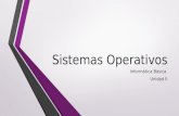 Sistemas Operativos Informática Básica Unidad II.