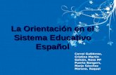 Corral Gutiérrez, Cristina Martín Galván, Rosa Mª Puerta Bongers, Marjo Sánchez Moreno, Raquel La Orientación en el Sistema Educativo Español.