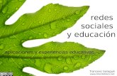Redes sociales y educación francesc balagué  aplicaciones y experiencias educativas.