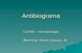 Antibiograma curso: microbiología Alumna : Roció Collazos.M Alumna : Roció Collazos.M.