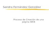 Sandra Fernández González Proceso de Creación de una página WEB.