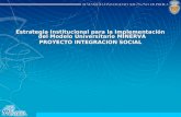 Estrategia Institucional para la Implementación del Modelo Universitario MINERVA PROYECTO INTEGRACION SOCIAL.