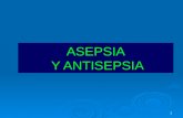 1 ASEPSIA Y ANTISEPSIA. 2 Conceptos ASEPSIA. Ausencia de sepsis por existencia de M.O patógenos. ANTISEPSIA Prevención de la sepsis por la exclusión,