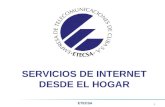 1 ETECSA SERVICIOS DE INTERNET DESDE EL HOGAR. ETECSA 2 SERVICIO DE INTERNET HOGAR - ACCESO ADSL.
