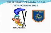 PRESENTACION RAMA DE SKI TEMPORADA 2015. RAMA DE SKI COLEGIO SAN JOSE DE CHICUREO TEMPORADA 2015 info@ski-colegiosanjose.cl.
