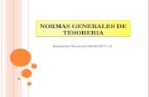 NORMAS GENERALES DE TESORERIA Resolución Directoral 026-80-EF/77.15.