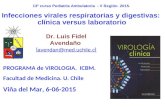 Dr. Luis Fidel Avendaño l avendan@med.uchile.c l l avendan@med.uchile.c l 13º curso Pediatría Ambulatoria - V Región. 2015. Infecciones virales respiratorias.
