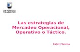 Las estrategias de Mercadeo Operacional, Operativo o Táctico. Zulay Moreno.