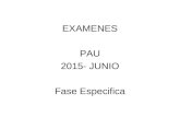 EXAMENES PAU 2015- JUNIO Fase Especifica. PAU 2015OPCIÓN A EJERCICIO 1.1 ( 2 puntos). Traza, en el interior del segmento circular, una circunferencia.
