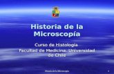 Historia de la Microscopía 1 Curso de Histología Facultad de Medicina. Universidad de Chile.