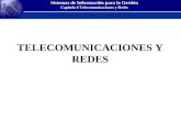 Sistemas de Información para la Gestión Capítulo 6 Telecomunicaciones y Redes TELECOMUNICACIONES Y REDES.