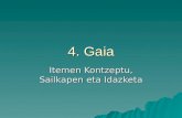 4. Gaia Itemen Kontzeptu, Sailkapen eta Idazketa.