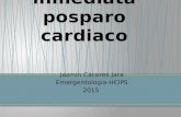 Jazmin Cáceres Jara Emergentologia-HCIPS 2015. Para garantizar el éxito de la atencion posparo cardiaco, los profesionales de la salud deben: *Optimizar.