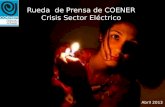 Rueda de Prensa de COENER Crisis Sector Eléctrico Abril 2013.