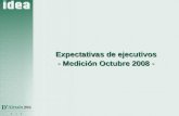 1 Expectativas de ejecutivos - Medición Octubre 2008 -