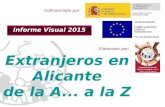 Extranjeros en Alicante de la A... a la Z Informe Visual 2015 Elaborado por: Cofinanciado por: