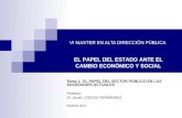 VI MASTER EN ALTA DIRECCIÓN PÚBLICA Tema 1: EL PAPEL DEL SECTOR PÚBLICO EN LAS SOCIEDADES ACTUALES Profesor: Dr. Javier LOSCOS FERNÁNDEZ MARZO 2011 EL.