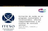 Evitación de ruido en un programa controlable e incontrolable: efectos comportamentales y en niveles de cortisol salival. Vega-Michel, Camacho y González.
