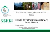 Foro: Competitividad y Responsabilidad Social Gestión del Patrimonio Forestal y de Fauna Silvestre Lucetty Ullilen Directora General Política y Competividad.