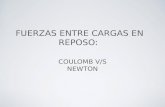 FUERZAS ENTRE CARGAS EN REPOSO: COULOMB V/S NEWTON.