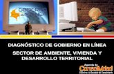 DIAGNÓSTICO DE GOBIERNO EN LÍNEA SECTOR DE AMBIENTE, VIVIENDA Y DESARROLLO TERRITORIAL.