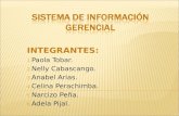 INTEGRANTES: 1. Paola Tobar. 2. Nelly Cabascango. 3. Anabel Arias. 4. Celina Perachimba. 5. Narcizo Peña. 6. Adela Pijal.