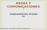 REDES Y COMUNICACIONES EXPOSITOR : ANTHONY FRANCO RODRIGUEZ FUNDAMENTOS SESION 01.