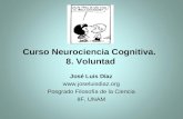 Curso Neurociencia Cognitiva. 8. Voluntad José Luis Díaz  Posgrado Filosofía de la Ciencia IIF, UNAM.