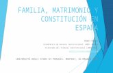 FAMILIA, MATRIMONIO Y CONSTITUCIÓN EN ESPAÑA PEDRO TENORIO Catedrático de Derecho Constitucional. UNED. Madrid Exletrado del Tribunal Constitucional (2001-2011)