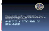 UNIVERSIDAD DE SAN CARLOS DE GUATEMALA –USAC– Profesorado en Pedagogía y Técnico en Administración con Orientación en Medio Ambiente.