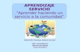 APRENDIZAJE SERVICIO ”Aprender haciendo un servicio a la comunidad” PROYECTO “ESCUELA: ESPACIO DE PAZ” CEIP “LOS ROSALES” Mairena del Aljarafe Mairena.